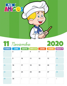 Calendario Noviembre 2020