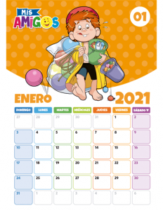 Calendario Enero 2021