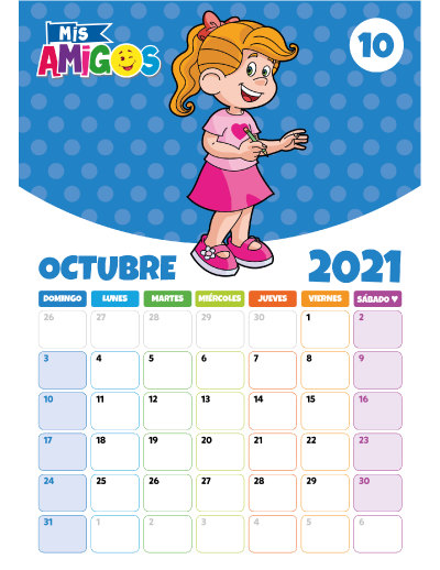 Calendario Octubre 2021