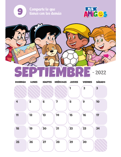 Calendario Septiembre 2022